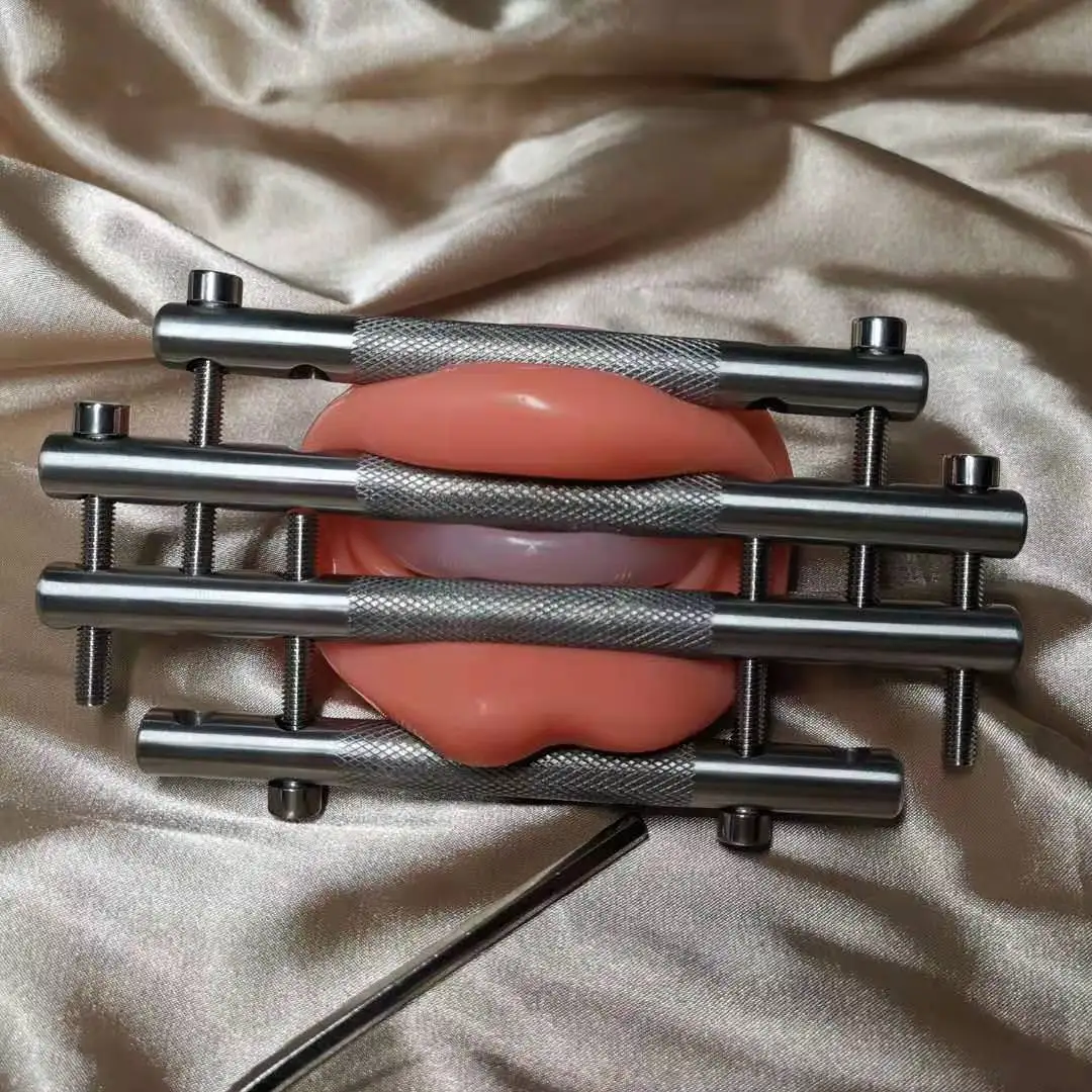 Cage de chasteté pour hommes avec dilatateur d'urètre, entraînement du  pénis, contraintes de bondage en acier inoxydable, serrure de chasteté,  jouet