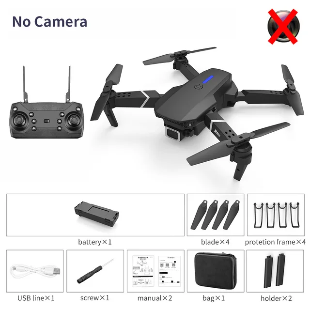 2021 NEW Drone 4k profession HD Wide Angle Camera 1080P WiFi fpv Drone Dual Camera Height Keep Drones Camera Helicopter Toys No camera
