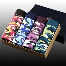 4 шт./партия, фирменные трусы-боксеры, мужское сексуальное нижнее белье с принтом, забавные мужские трусы-боксеры, шорты, модные трусы-боксеры с изображением Льва дракона