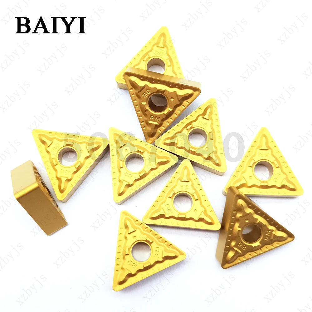 

TNMG160404-PM YBC251 TNMG160408-PM YBC251 CNC Carbide insert lathe External cutter Turning blade tools TNMG for steel