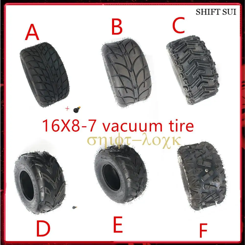 

16X8-7 Inch Vacuum Tire 16 * 8-7(200/55-7) Highway Tyre Wear-resistant Wheel Tires For KARTING ATV UTV Buggy GO KART