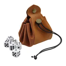 

Color PU Velvet Dice Change Storage Bag Purse Foldable Storage Box Dice Tray PU Leather Folding Hexagon Key Coin Storage Case