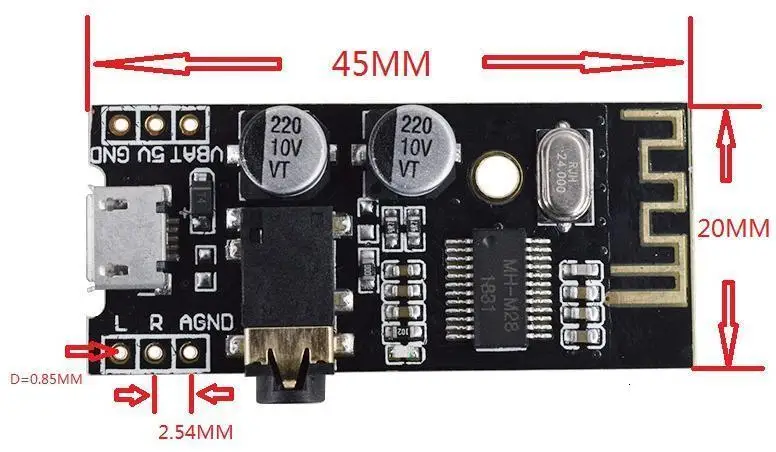 ShengYang MH-MX8 MP3 декодер плата Bluetooth 4,2 аудио модуль Verlustfreie стерео DIY ремонт Lautsprecher Hohe Fidelity HIFI