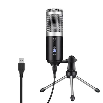 

Hot TTKK Professional USB Condenser Microphone Karaoke Microphone For Laptop MAC Windows YouTube