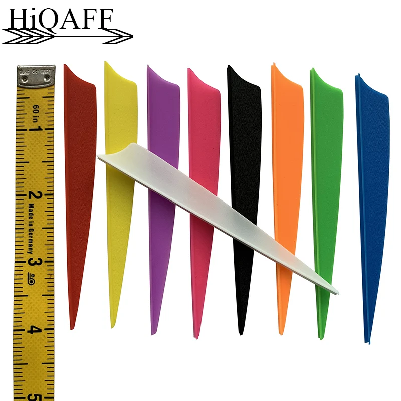30pcs Hi-Q Hunting Archery 4 inch Shiled Cut Feathers Fletching Rubber Vane Arrow DIY Accessories | Спорт и развлечения