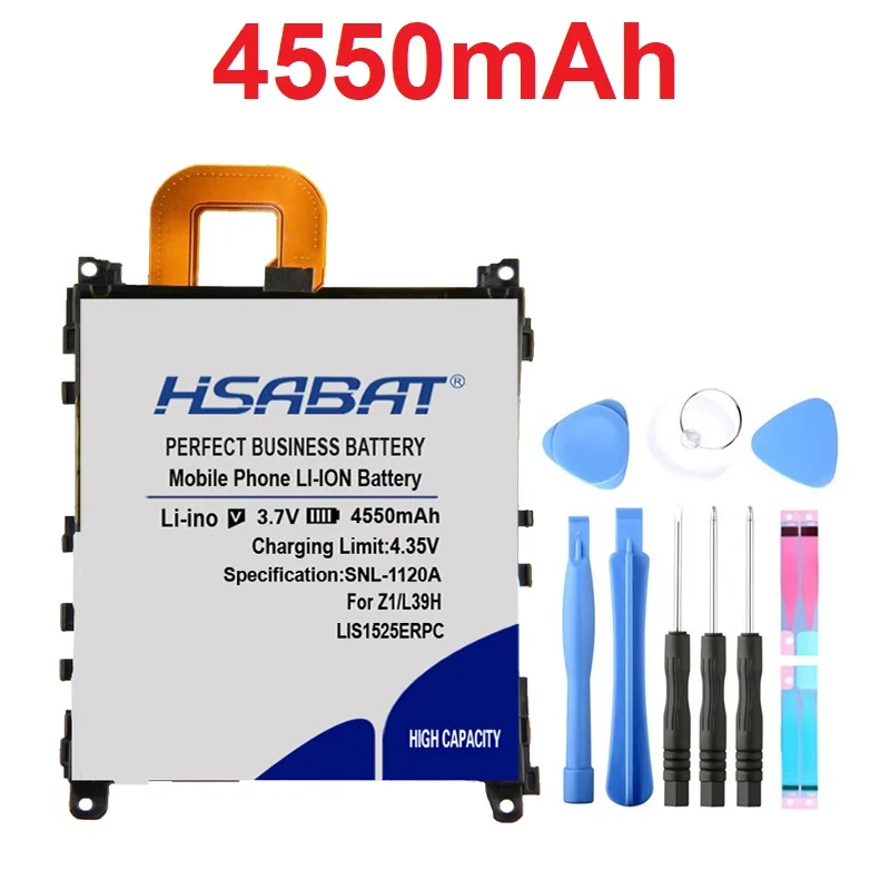 HSABAT 4550 мА/ч, LIS1525ERPC Батарея для SONY Xperia Z1 Батарея L39h L39 C6902 C6903 C6916 C6943 SO-01F L39T L39U