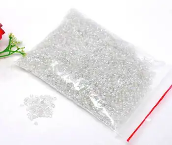 

50g White Micro Glass Beads Ball Crystal Nail Caviar Trend Caviar Art Decorations Art 0.7mm