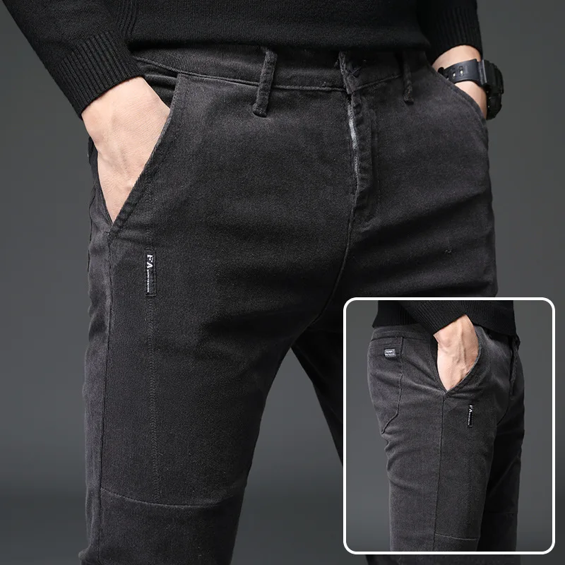 Men’s Out Door Corduroy Slim Casual Trousers Pants – Jekhanei.Com