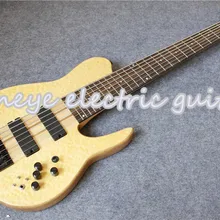 Custom Shop 7 струны электрогитары Гитара птица клен отделка Fodera шеи через гитары бас на заказ DIY Гитарный комплект