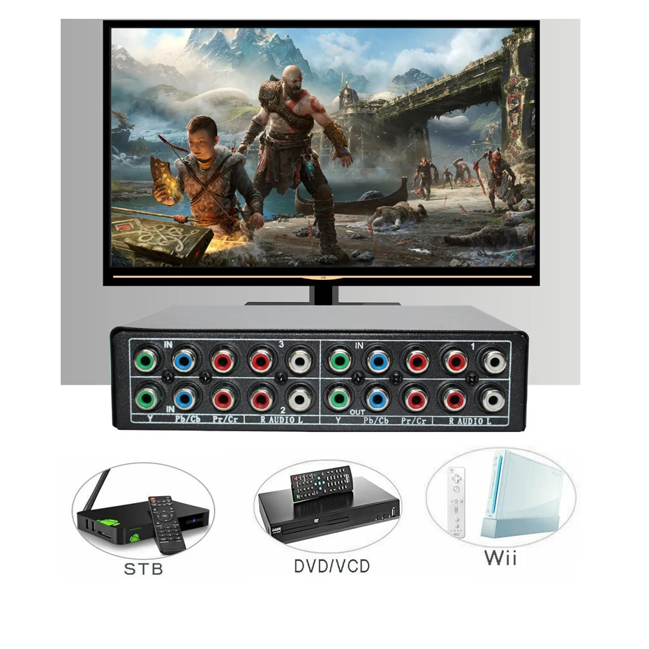RGB Ʈ ġ ñ 5 RCA 3  ypbpr ̺ Ʈ ġ, AV ó 3  1, PS2 Wii xbox DVD ÷̾ tv