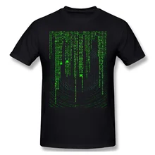 O matrix neo sci-fi ação filme tshirts para homem preso na matrix menos engraçado crewneck algodão t camisa 2020