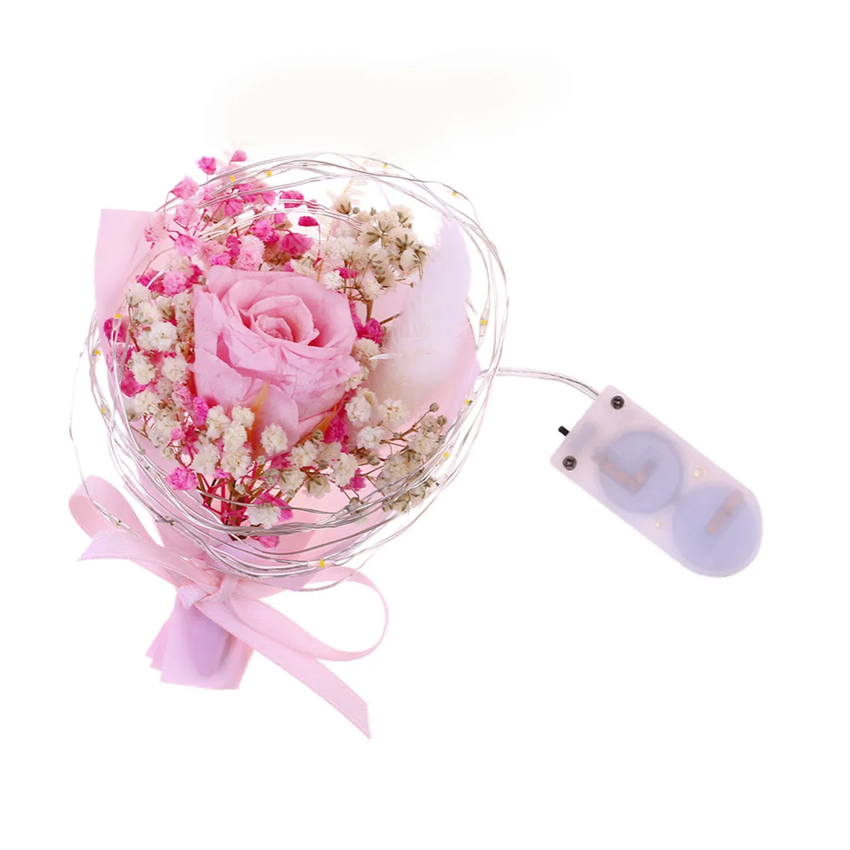 Сушеные цветы букет Звездные огни бутылочка желаний свадебный Декор для дома