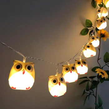

Halloween New Owl Lights String Party Garden Decoration Lights String guirlande lumineuse exterieur patio lights light chain 85