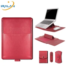 Ультратонкий многофункциональный PU кожаный чехол для ноутбука для Macbook Air 13 retina 11 Pro 15 чехол с подставкой для ноутбука