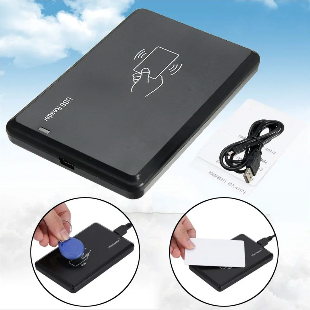 USB 125 кГц RFID EM4305 T5567 кард-ридер программист горелка+ 5 ID ключ пряжки+ 5 ID карт