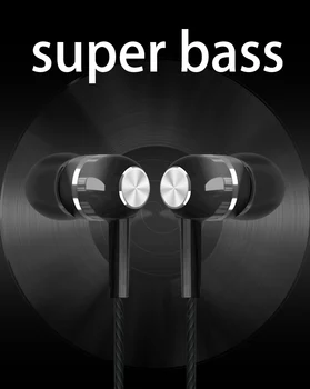 

New Sport Earphone Wired Super Bass 3.5mm In-Ear Headset With Mic Mini Earbuds inpods Earphones For iPhone Samsung Xiaomi PC