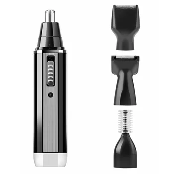 

USB 4 In 1 Set Of Electric Nose Hair Trimmer Shaver Repair Multi-function Hair On The Temples And Shave (Black)