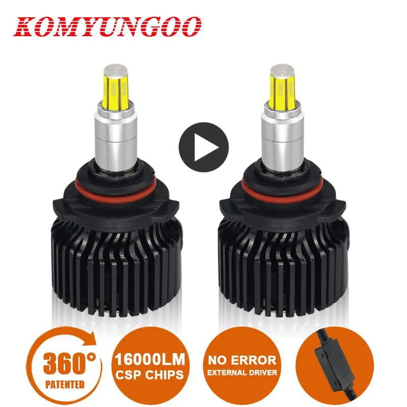 

Super Bright 16000LM Car Light 9005 LED Bulb Kit HB3 Headlight 360 CSP Chip 4300K 6000K H1 H7 H11 9006 9012 Auto Head Lamp Diode