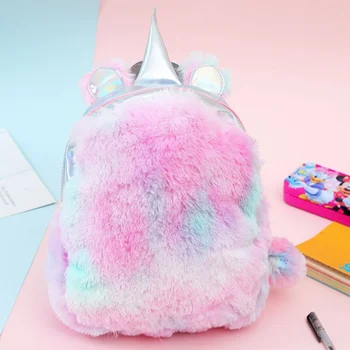 

Women Unicorn Backpacks Cute Unicorn solid bags colorful backpack Hologram Women Girls school bags Mochila-in Backpacks Cartoon