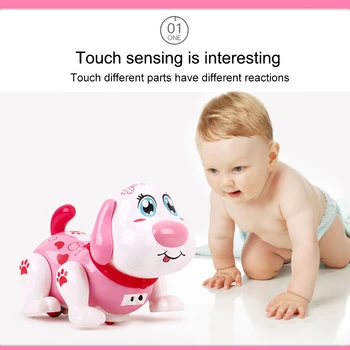 

Electric Singing Musical Light Robot Dog Toy Interactive Kids Toy Robot Gift Birthday Present Early Learning Educational Toys