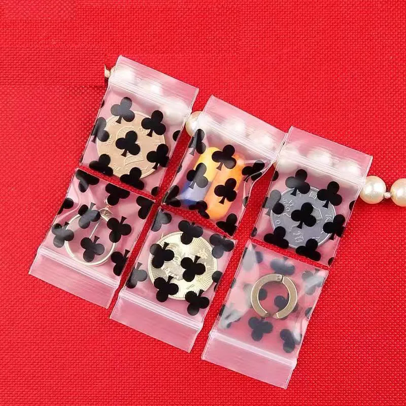 Cute Mini Plastic Zipper Bag Ziplock Bag Ziplock Pill Packaging Pouches Jewelry Food Boutique  Packaging Bags Multiple Sizes