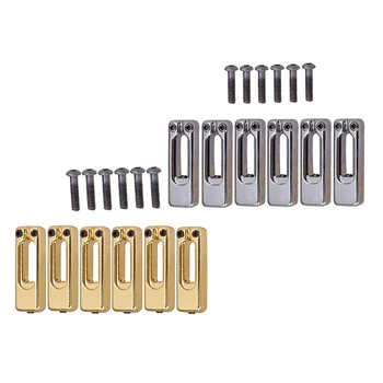 

12 Pieces Trémolo Bridge Seats With Guitar Screws For Installation And Repair