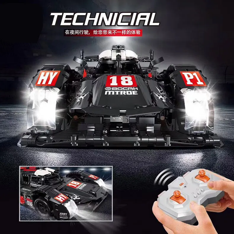 Новая техника скоростные чемпионы R18 формула гонки супер спортивные автомобили строительные блоки кирпичи классическая модель F1 детские игрушки подарки