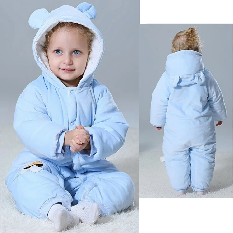 Детский зимний комбинезон одежда для маленьких девочек Комбинезон мальчиков