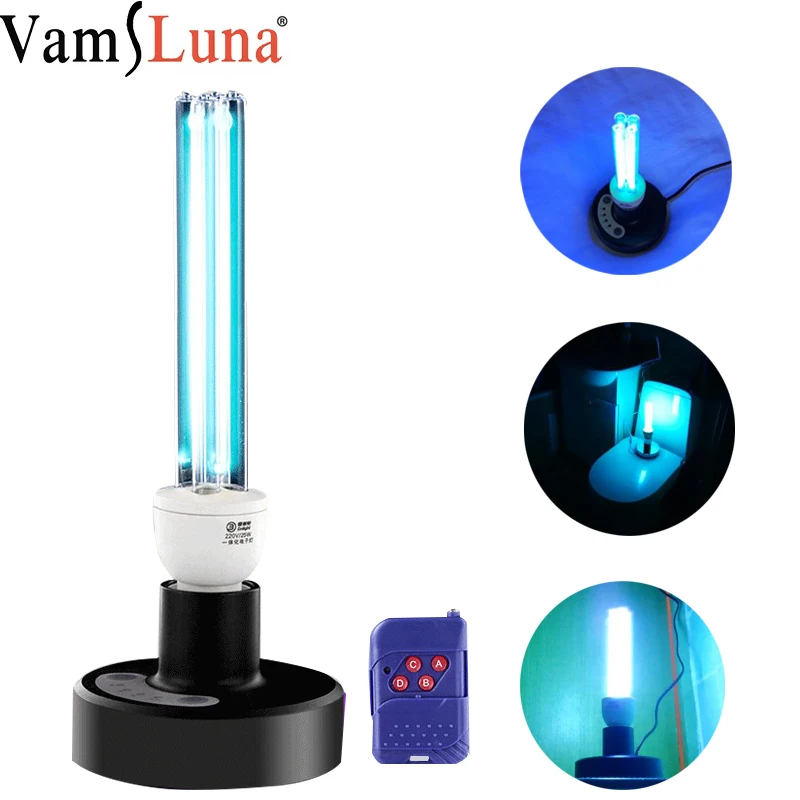 

Quartz Ozone LED Light Germicidal Disinfection UVC CFL Ozone UV Lamp E27 base bulb Ultraviolet Sterilizer bacterial Kill Mite