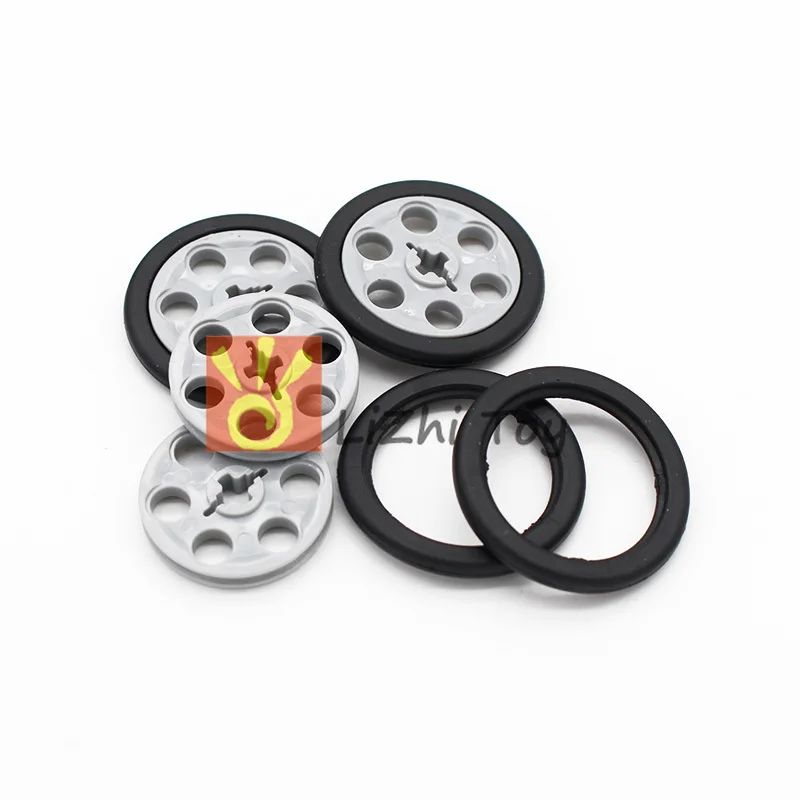 

Blocks Technic Parts 4185+2815 Wedge Belt Wheel Educational Toys Compatible LegoING Technic Bulk Building Brick