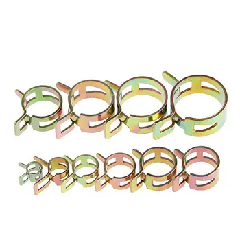 

100Pcs/set 6-22mm Spring Clip Fuel Line Hose Water Pipe Air Tube Clamps Fastener Spring Clips