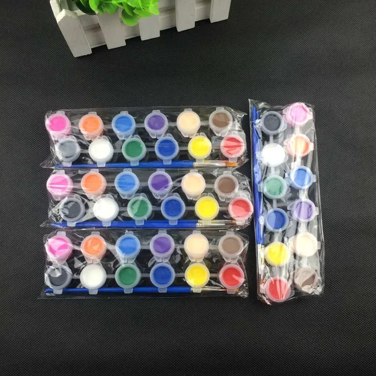 

12-Color Acrylic Paint Bag Anime Graffiti/Watercolor/Anime Color Painting Pigment