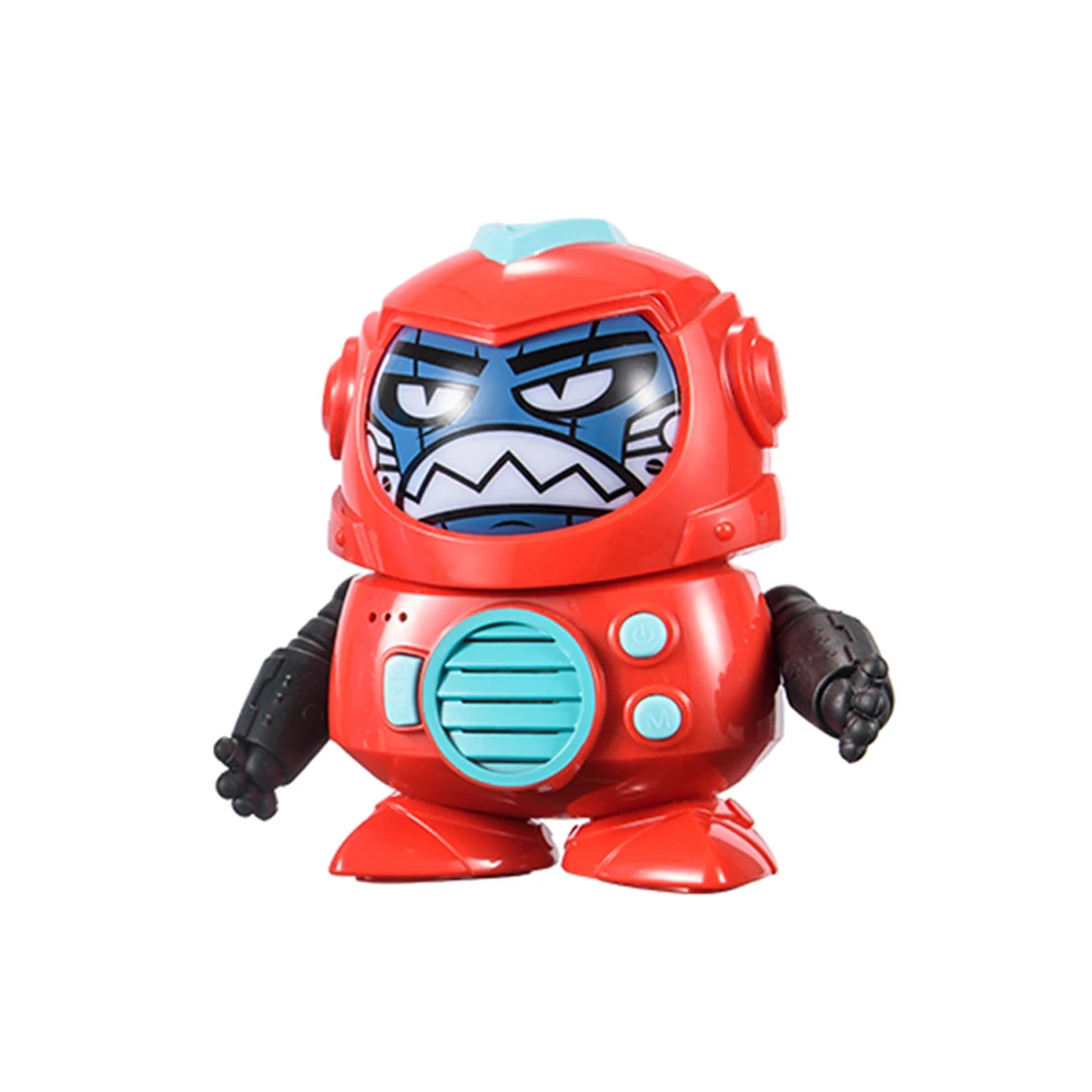 HENDEE 1902 Face Changing Voice Record Tone Change Talkable Remote Control RC Robot Puzzle parent-child Interactive Toys