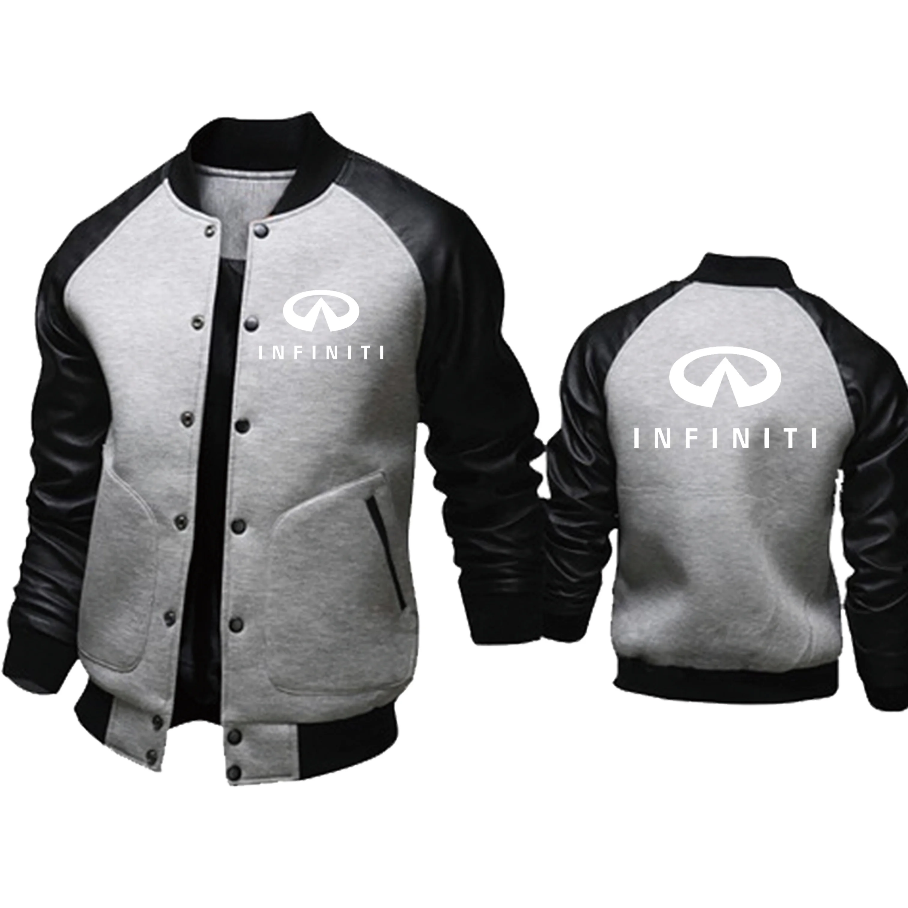 New Spring Autumn Men's pullover Infiniti Car Logo Print Oblique chain Fashionhip hop harajuku Casual Men Wear Sweats 2