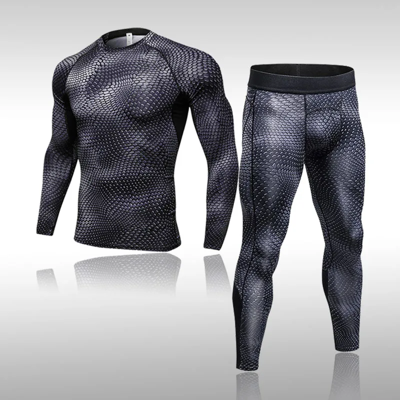 

Quick Dry Men Compression Underwear Sets Running Sport Suits Basketball Tights Clothes Gym Fitness Jogging Tracksuit Sportswear