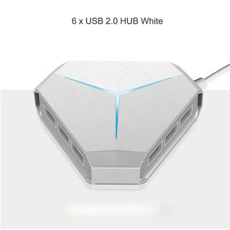 usb-концентратор с TF SD кард-ридером 6 портов USB 3,0 2,0 концентратор для ноутбука MacBook - Цвет: Style 1 White