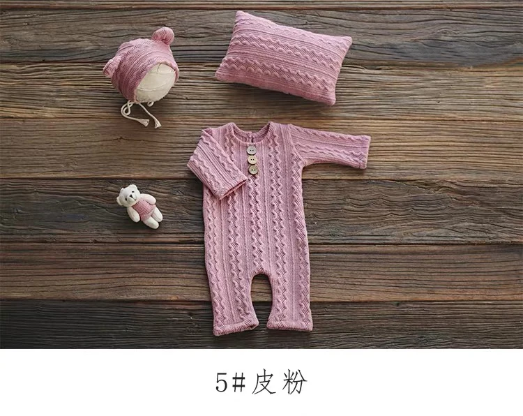 Special Pink Студийная одежда для фотосессии для маленьких мальчиков и девочек; реквизит для фотосессии новорожденных; Детский комбинезон+ шапочка+ кукла; Комплект для фотосессии; аксессуары - Цвет: Special Pink