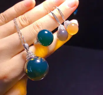 شراءECHSUN اللؤلؤ الطبيعي النقي S925 فضة أقراط قلادة عصابة مجموعة Gioielli دونا Argento المرأة مجوهرات اليدوية التجزئة بالجملة