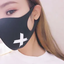 1 шт. Pm2.5 противодымчатая маска для рта дышащая хлопковая модная черная мультяшная утолщенная маска для рта респиратор