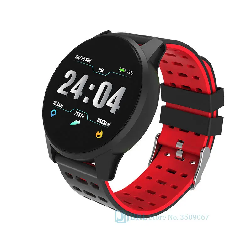 Силиконовые смарт-часы для мужчин и женщин для Android IOS Smartwatch Электроника Смарт-часы Wach фитнес-трекер круглые Смарт-часы - Цвет: B2 red
