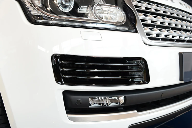 2 Цвета ABS передний противотуманный светильник решетка крышка Накладка для Land Rover Range Rover Vogue 2013- автомобиль-Стайлинг Аксессуары