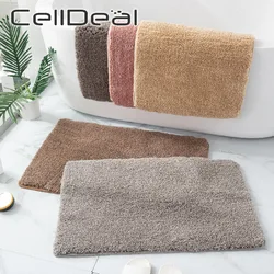 2 Sizes Non-Slip Bath Mats Thicken Super Absorbent Shower Bathroom Carpets Soft Toilet Bathtub Floor Mat Fluffy Rug 5 Colors