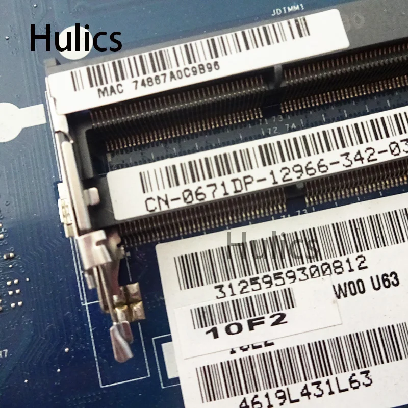 Hulics оригинальная материнская плата для ноутбука DELL Inspirion 15R 3521 5521 1007U PC материнская плата CN-0671DP 0671DP VAW00 LA-9104P
