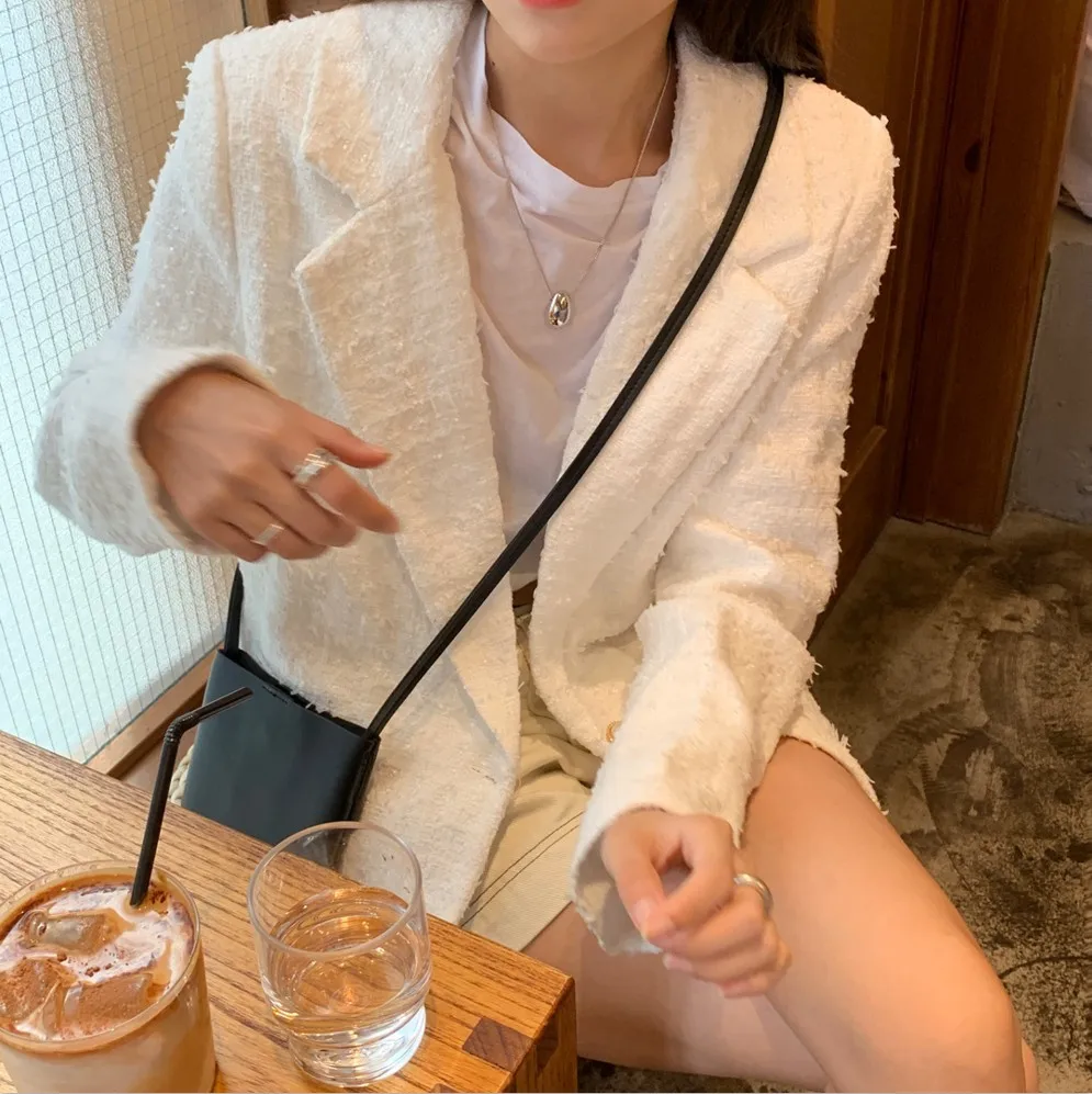 

[Rocu Initial] 2019 Autumn New Style Classic Elegant Weaving Tweed Suit Jacket 880