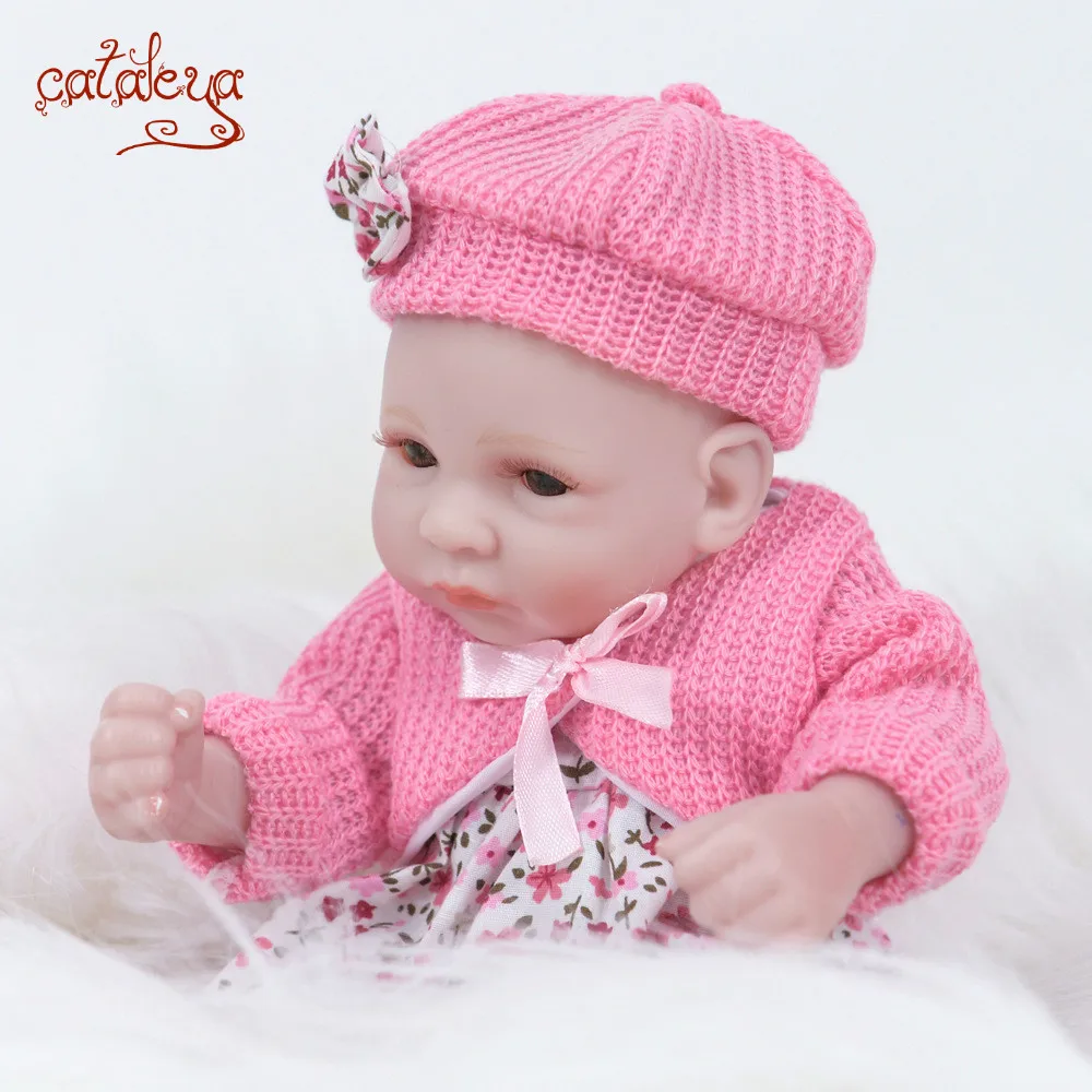 

Lovely Baby Reborn Girl Doll Full Silicone Body Lifelike Bonecas Newborn Princess Babies Bebe Bathe Toy Birthday Present
