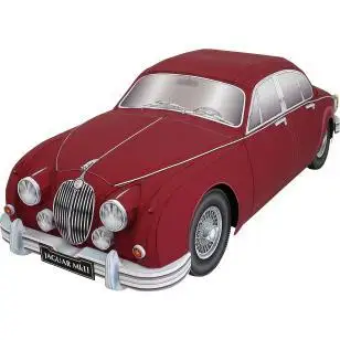 

For Jaguar MK2 SALOON 3D Paper Model Diecast Scale Car Paper Model Manual DIY Handmade Origami Speed Wheels Toys for Children