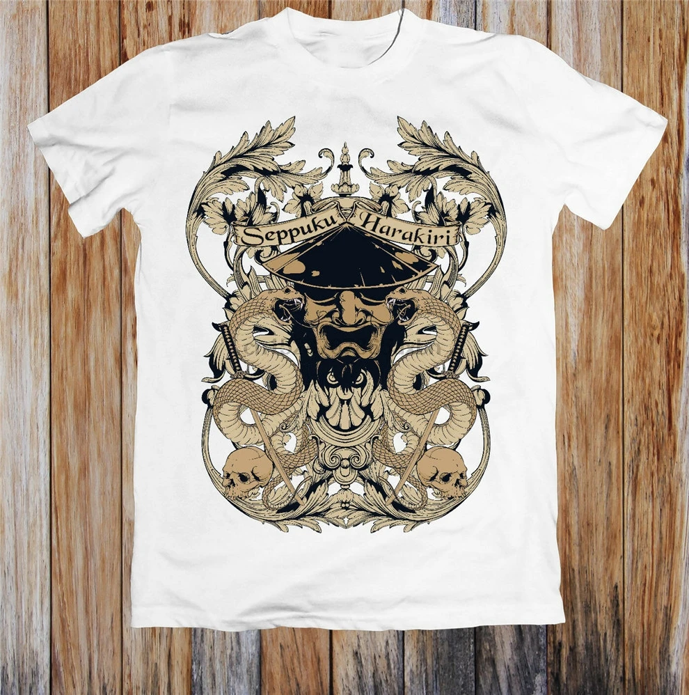 Seppuku Harakiri Unisex T-Shirt Vintage Graphic Tee Shirt | Мужская одежда