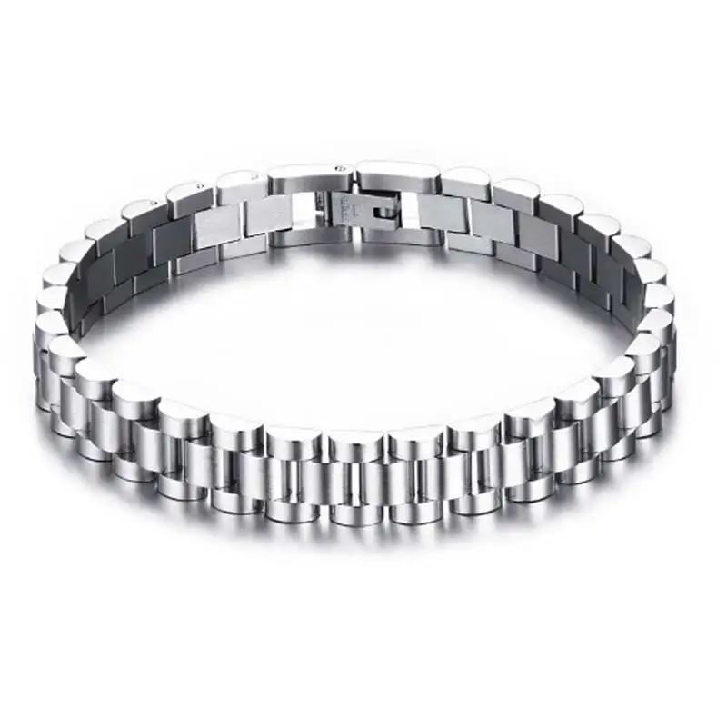 10 мм для мальчиков мужские дружбы звено цепи Байкерская Мотоциклетная цепь браслет 316L Нержавеющая сталь браслет 8.5in