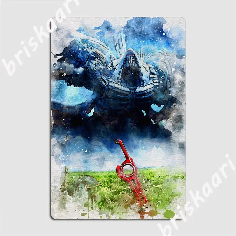 Xenoblade Chairs Poster Metal Plaque Cinema Garage Party Vintage Painting Decor Tin Sign Poster