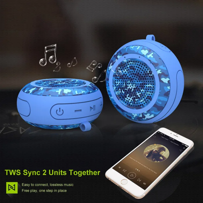 Открытый портативный Bluetooth динамик водонепроницаемый TWS стерео беспроводной динамик Поддержка TF карты PUO88